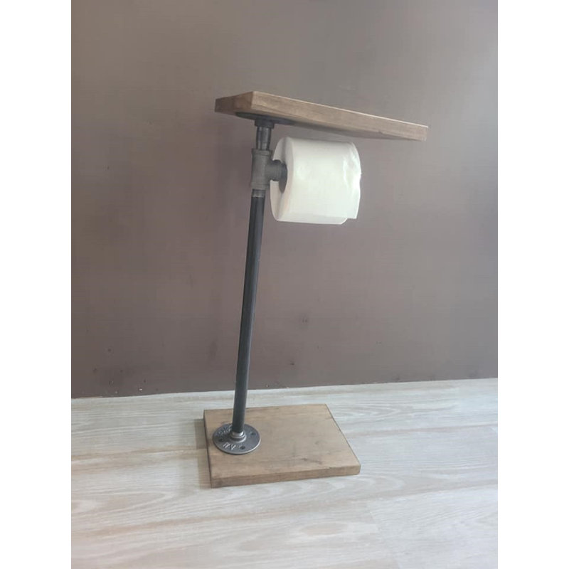 Loudon Rustics Toilet Tissue Paper Holder Dispenser with Bathroom Phone